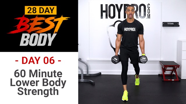 60 Minute Lower Body Strength & Plyo Workout - Best Body #06