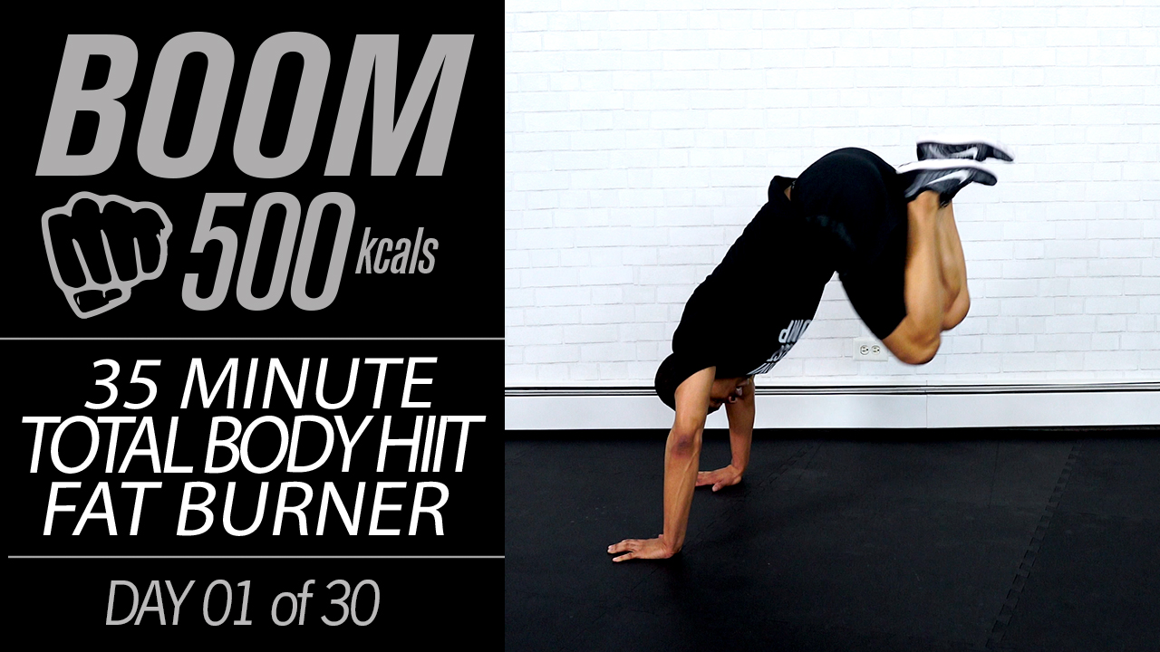 BOOM #01 - 35 Minute 500 Calorie HIIT Workout - Body Fat Funeral
