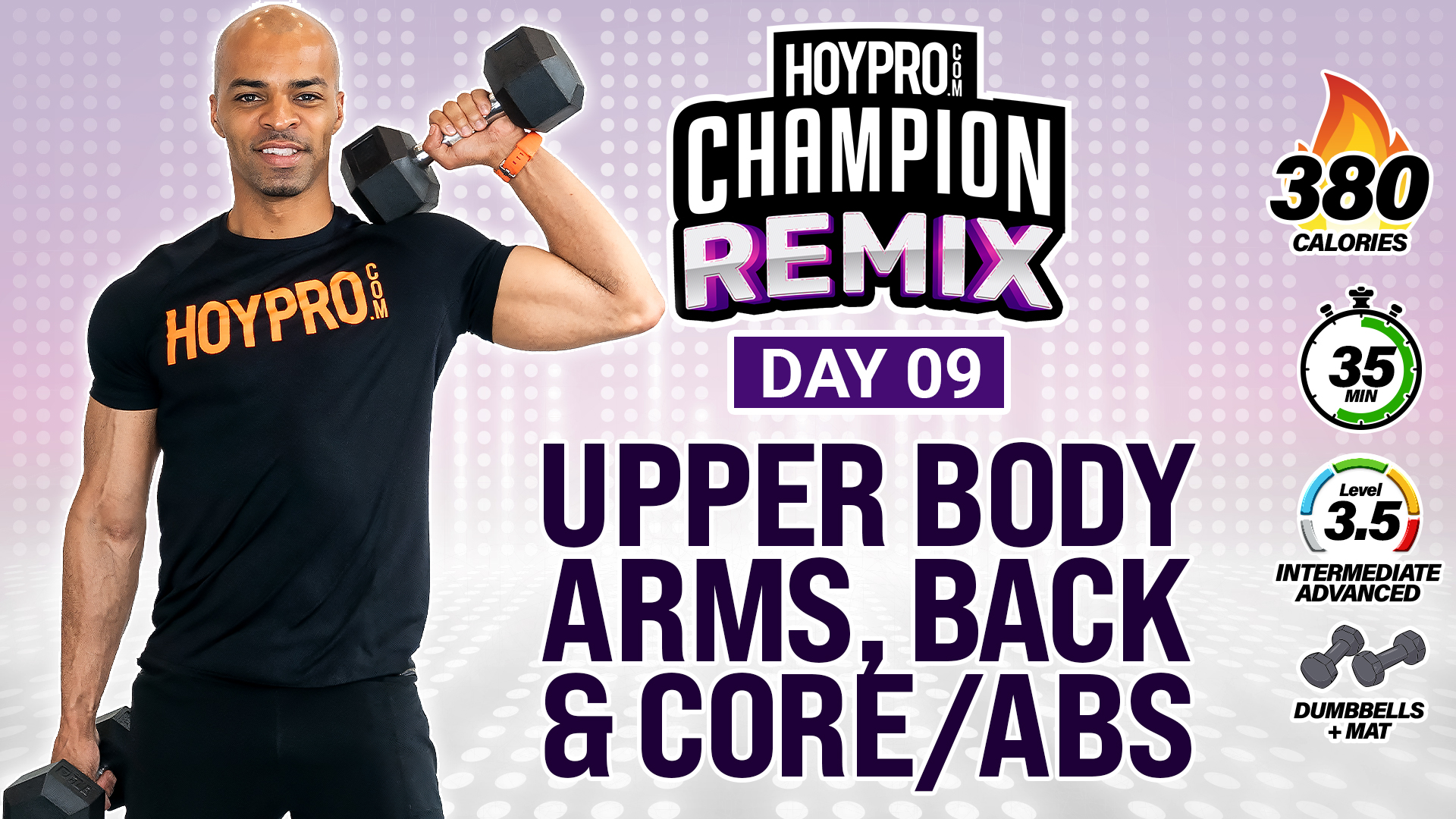 35 Minute Arms Abs & Back Upper Body Pump Workout - Champion REMIX #09