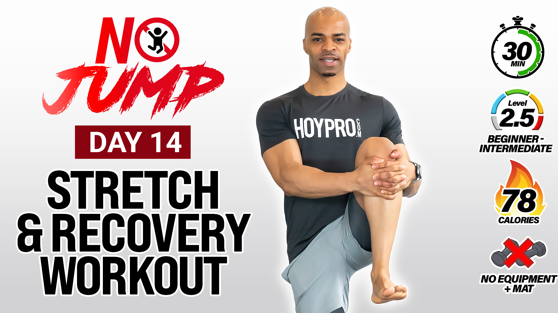 30 Minute Full Body Deep Stretch & Recovery - NO JUMP #14