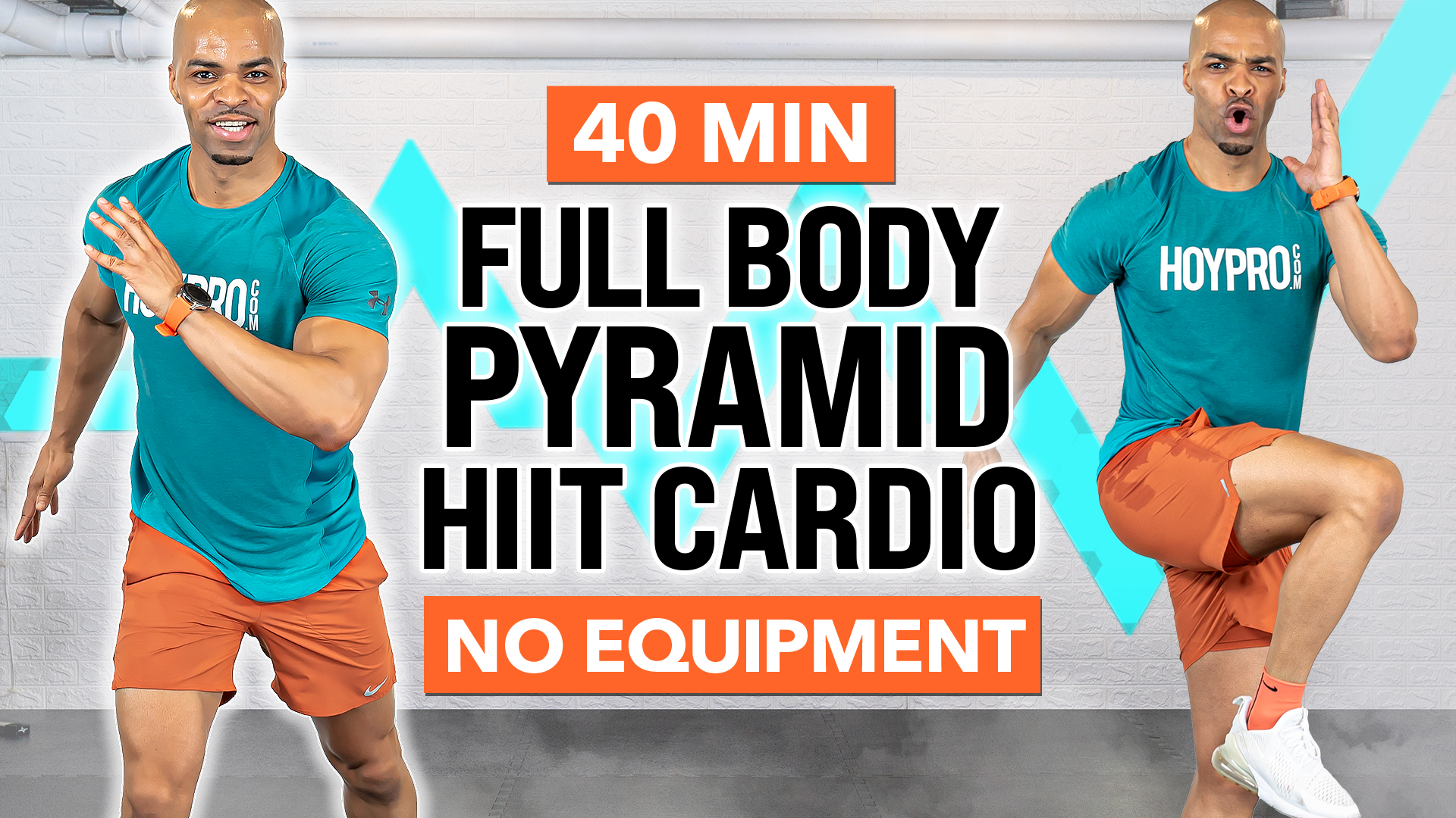 40 Minute INTENSE No Equipment Pyramid HIIT Workout
