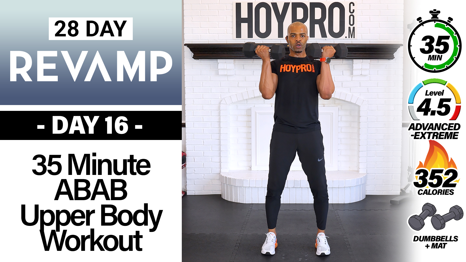 35 Minute ABAB Upper Body Burnout Workout - REVAMP #16
