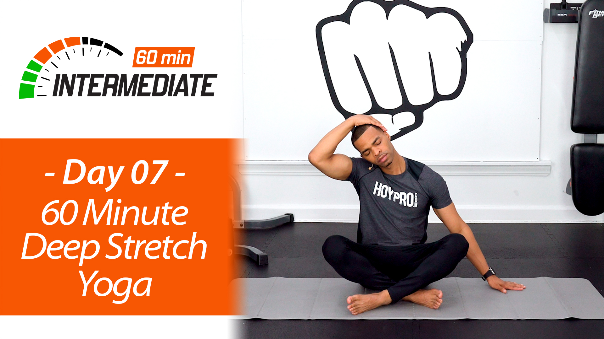 60 Minute Intermediate Deep Stretch & Recovery Yoga - Intermediate 60 #07
