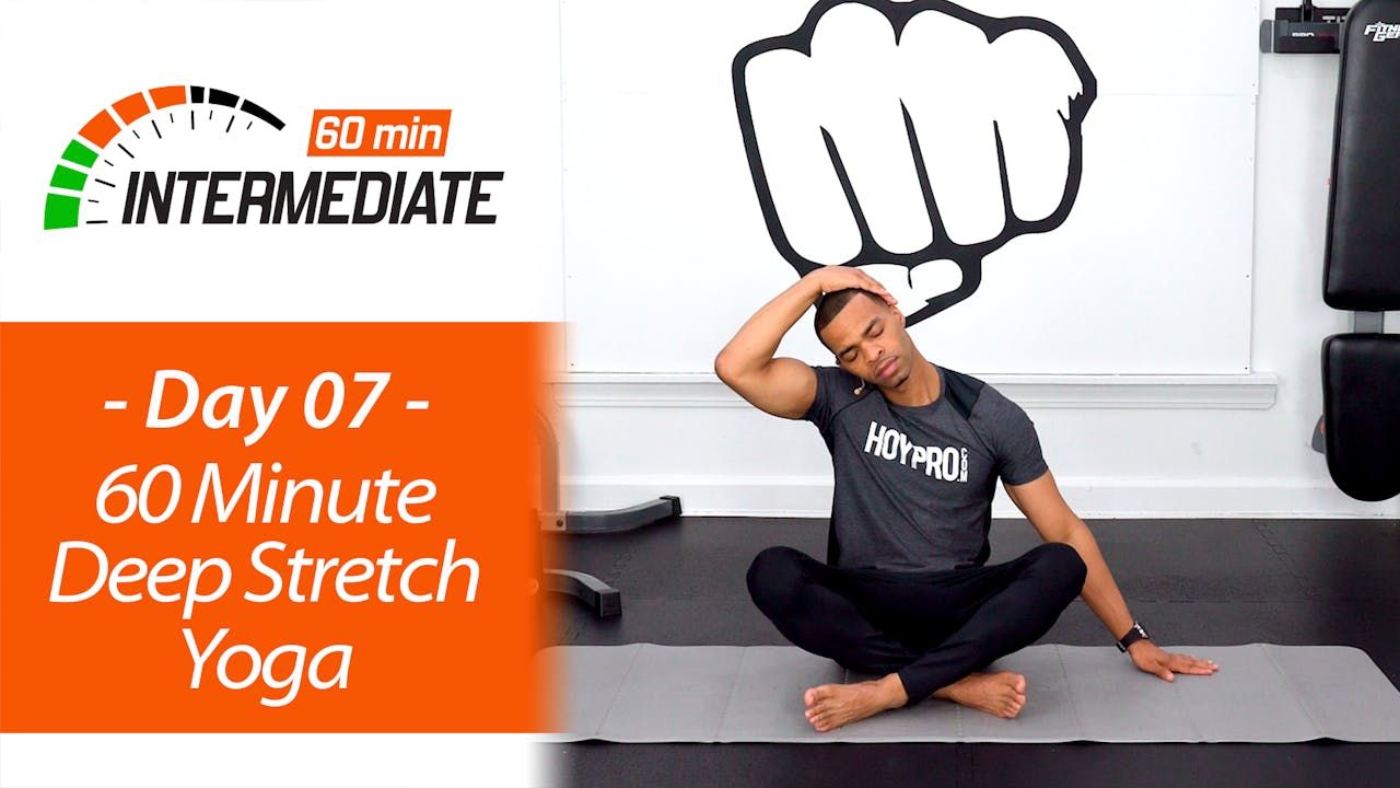 60 Minute Intermediate Deep Stretch & Recovery Yoga - Intermediate 60 ...