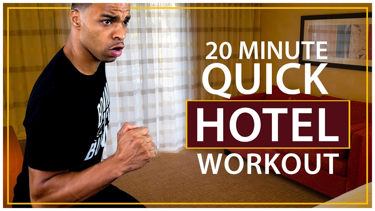 20 Minute Quick Hotel Room HIIT Cardio Workout