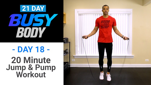20 Minute Jump & Pump HIIT Workout - Busy Body #18
