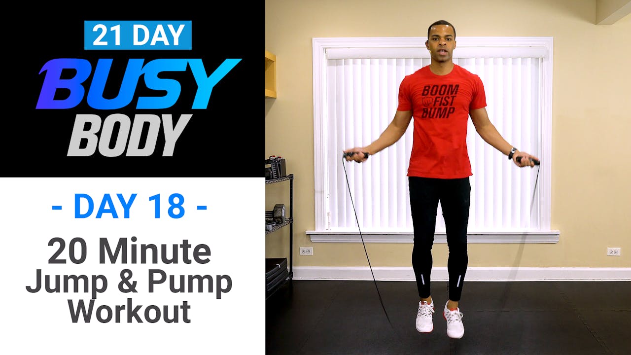 20 Minute Jump & Pump HIIT Workout - Busy Body #18 - Millionaire Hoy Pro