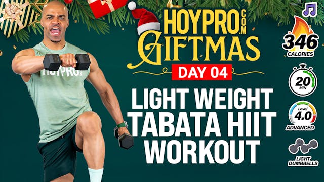 20 Minute Light Weight Tabata HIIT Wo...