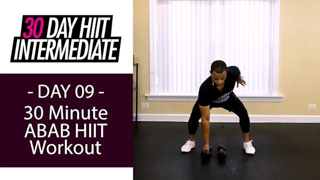 30 Minute ABAB Intermediate HIIT Workout - Intermediate #09