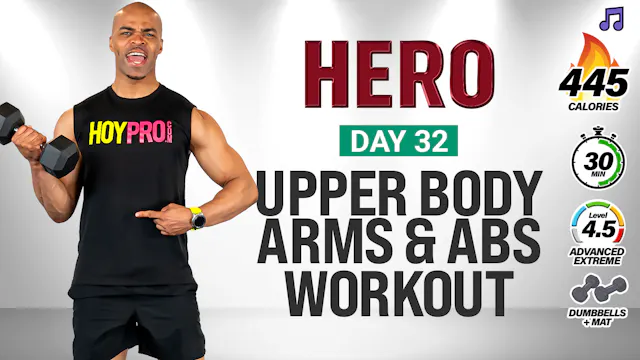 30 Minute KILLER Arms & Abs Strength ...