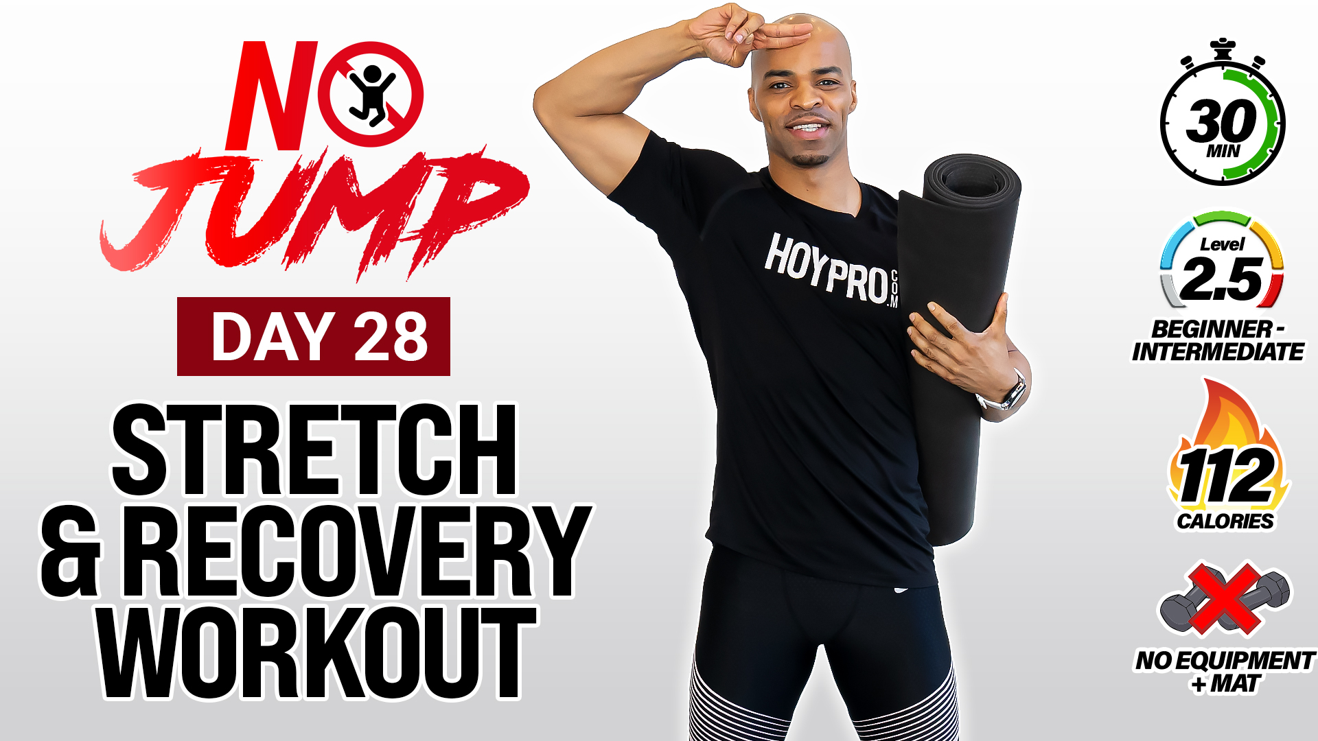 30 Minute Full Body Deep Stretch & Recovery - NO JUMP #28