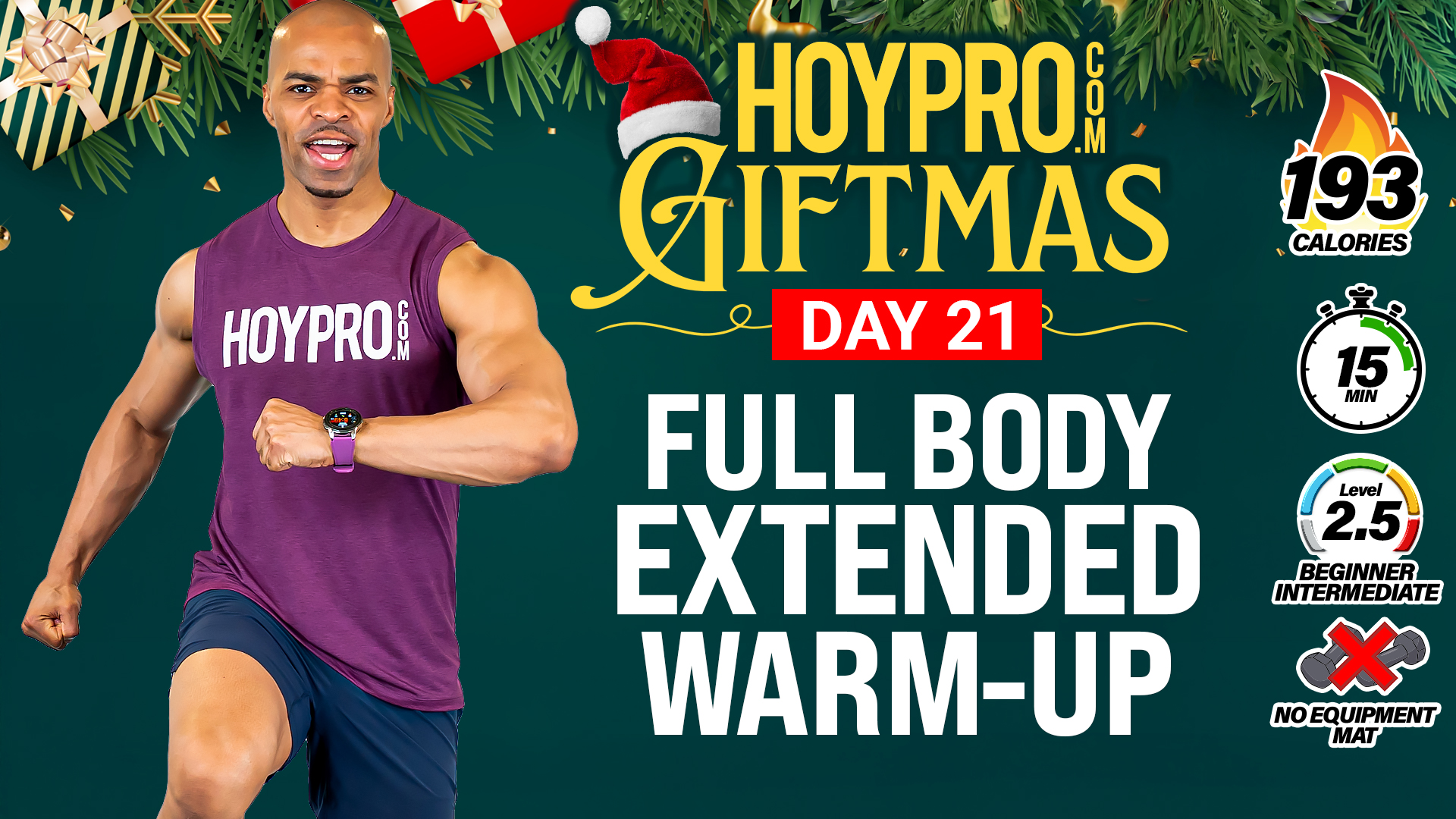15 Minute Extended Full Body Warm Up - GIFTMAS Day 21