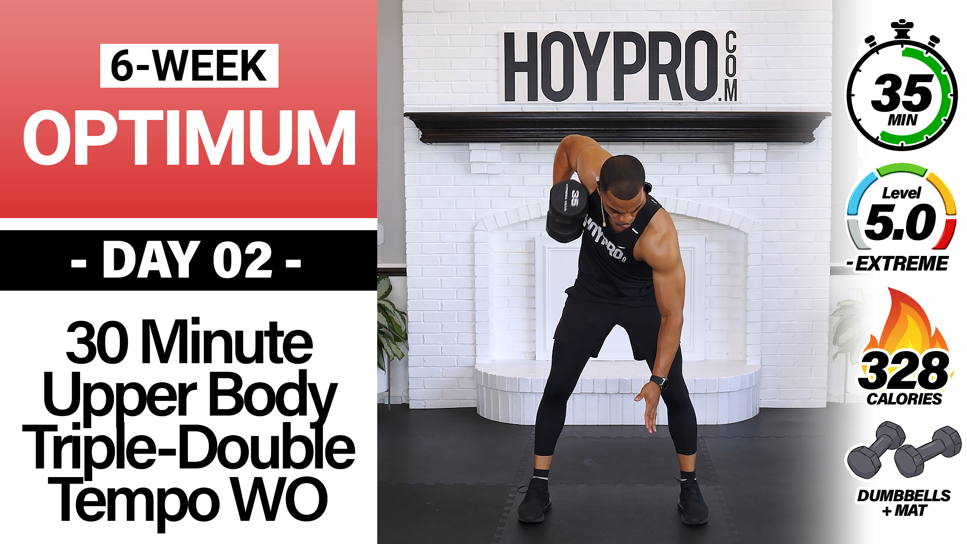 35 Minute Triple-Double Tempo Upper Body Workout - OPTIMUM #02