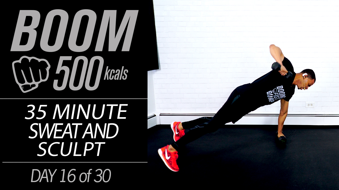 BOOM #16 - 35 Minute Total Sweat & Sculpt Workout