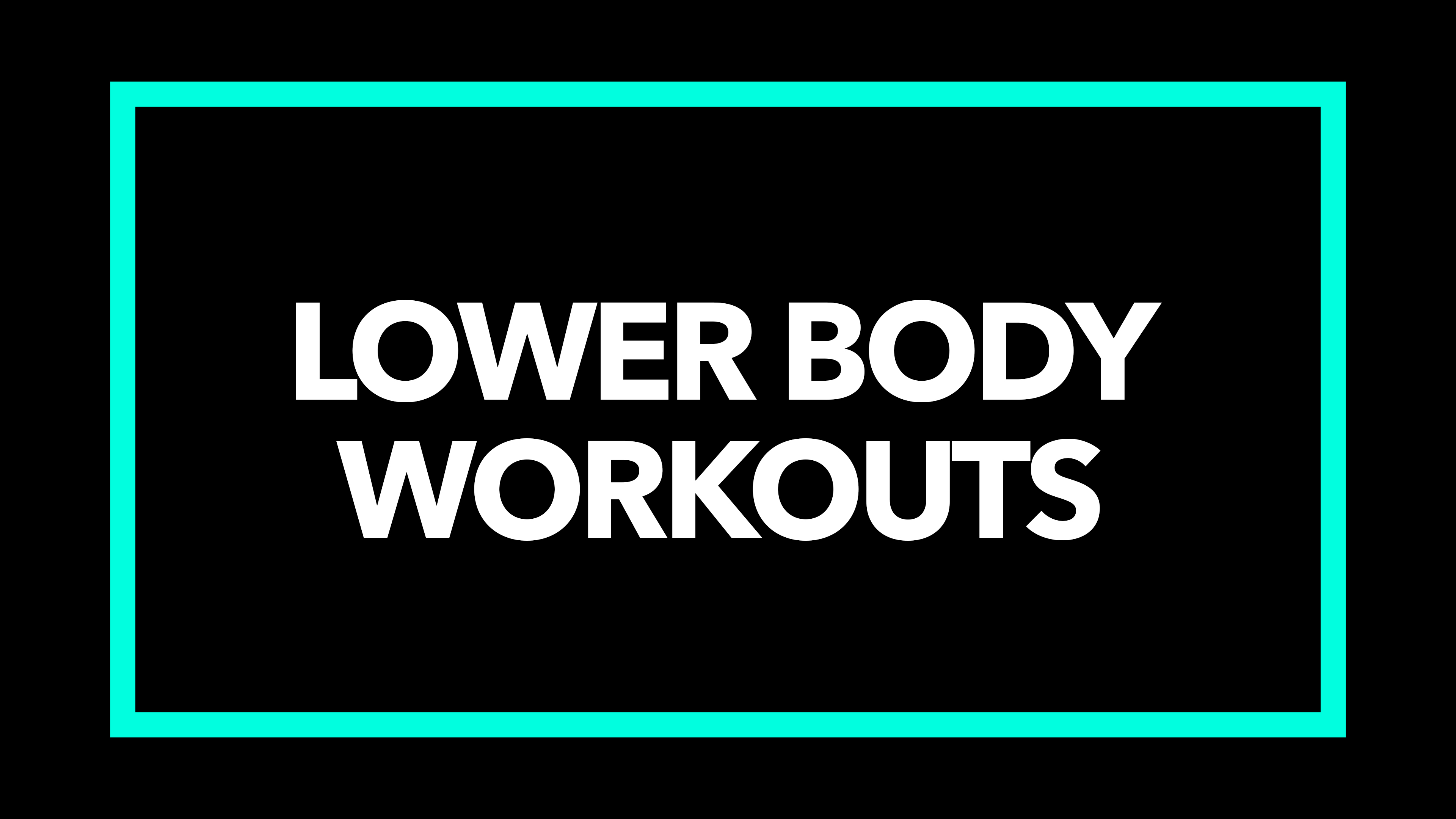 Lower Body Workouts
