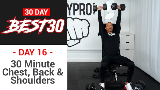 30 Minute Chest, Shoulders, Back & Tris Upper Body Workout - Best30 #16