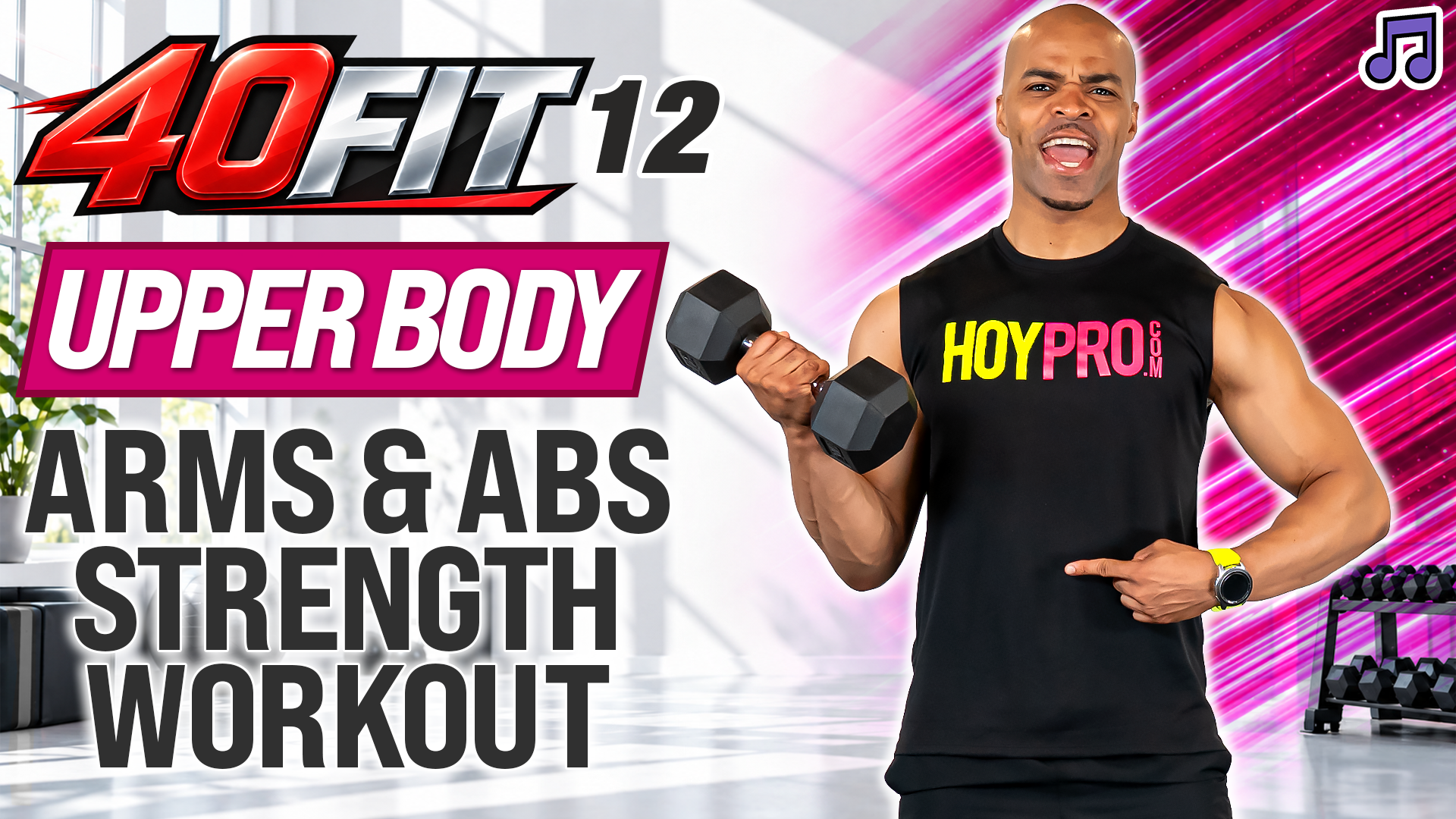 40 Minute KILLER Arms & Abs Strength - 40FIT #012 (Music)