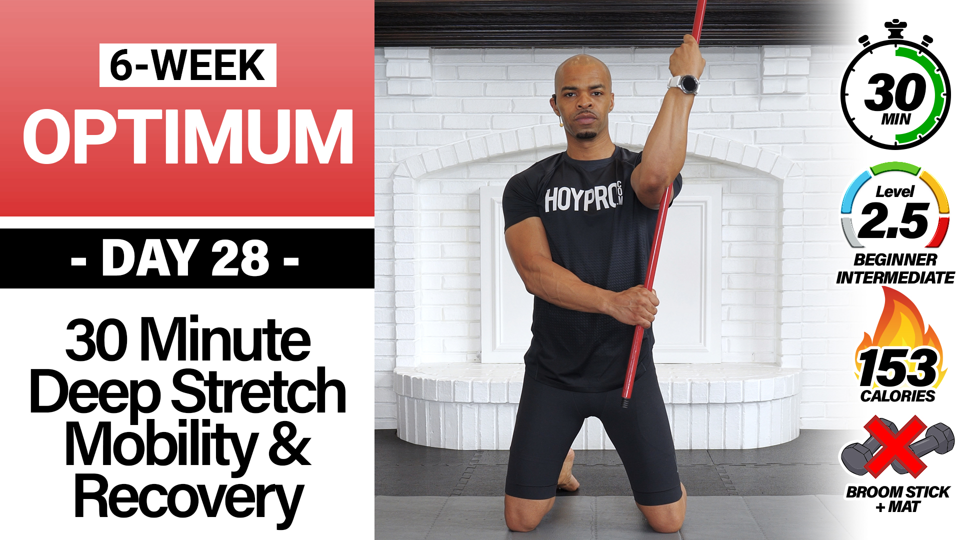 35 Minute Full Body Deep Stretch Yoga & Recovery - OPTIMUM 28