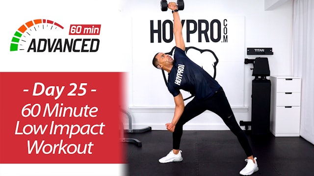 60 Minute Advanced Low Impact HIIT & Strength Workout - Advanced 60 #25