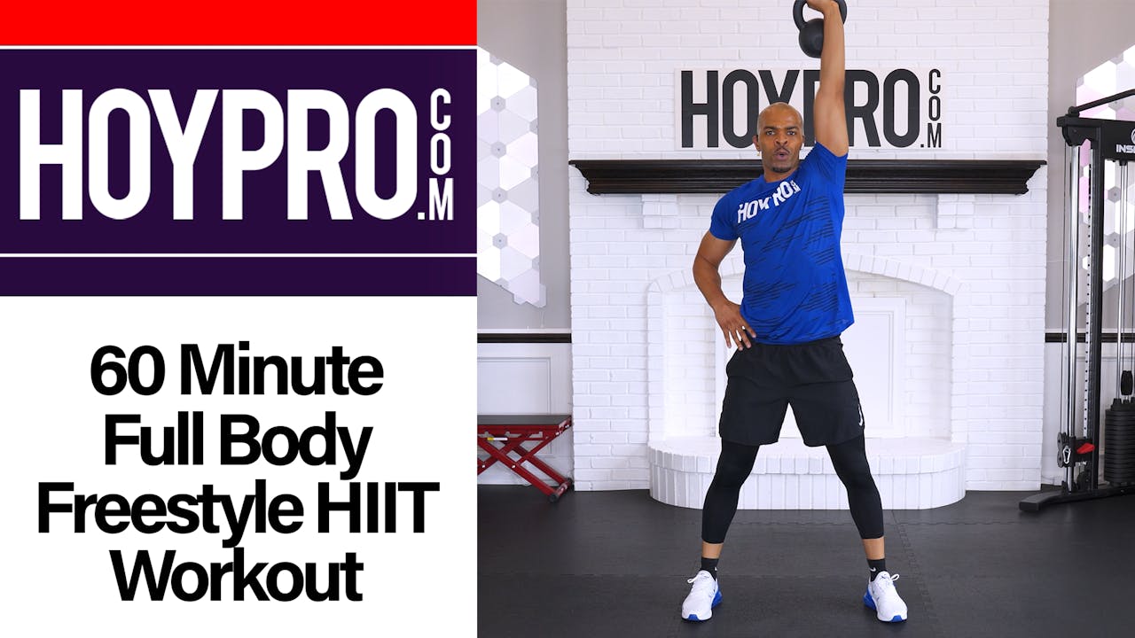 60 Min Full Body Freestyle HIIT (Kettlebell, Dumbbell, Jump Rope & Pull ...