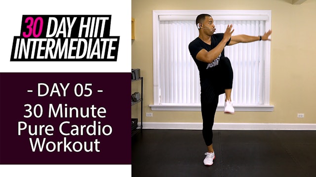 30 Minute Pure Cardio Running Workout - Intermediate #05