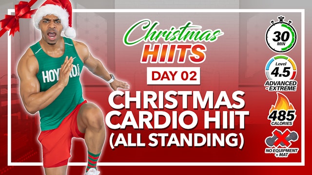 30 Minute Reindeer Run Christmas Cardio Workout - XMAS HIITS #02