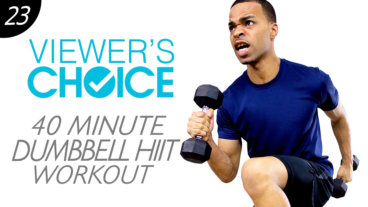 40 Minute Dumbbell Cardio Workout - Choice #23