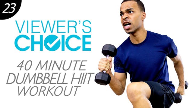 40 Minute Dumbbell Cardio Workout - C...