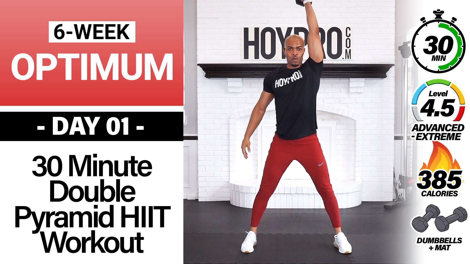30 Minute "Twin Peaks" Double Pyramid Full Body Burnout - OPTIMUM #01