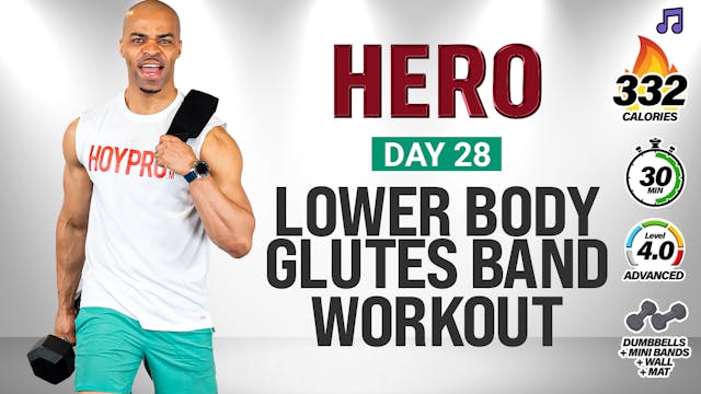 30 Minute Lower Body Glute Band Stren...