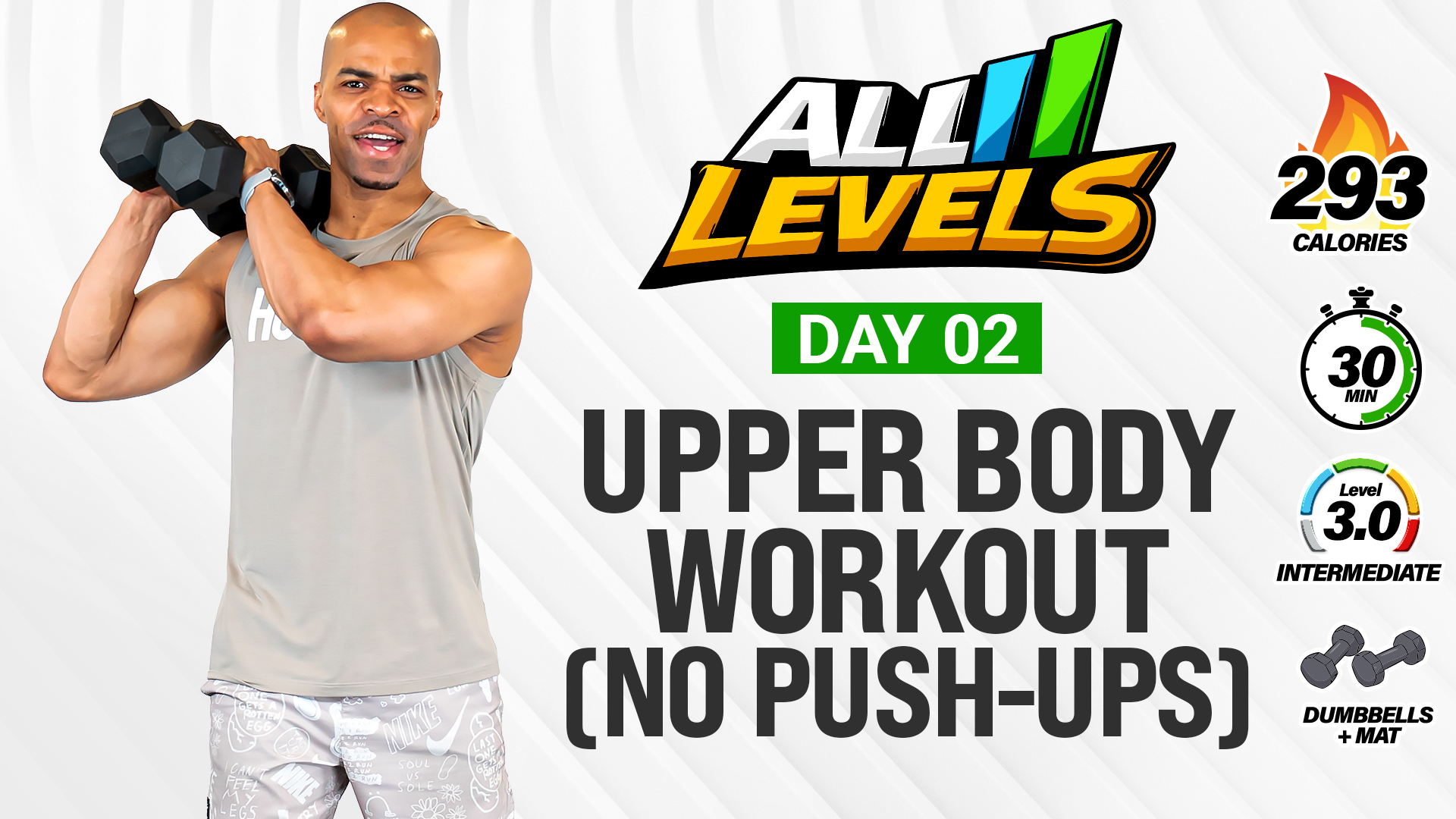 30 Minute Upper Body Double-Pump (No Push-Ups) - ALL LEVELS #002