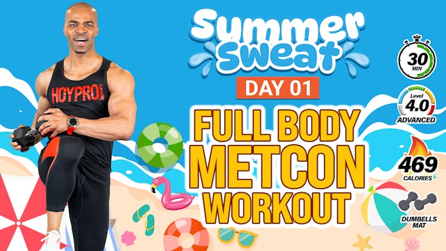 30 Minute Standing Dumbbell Metcon Wo...