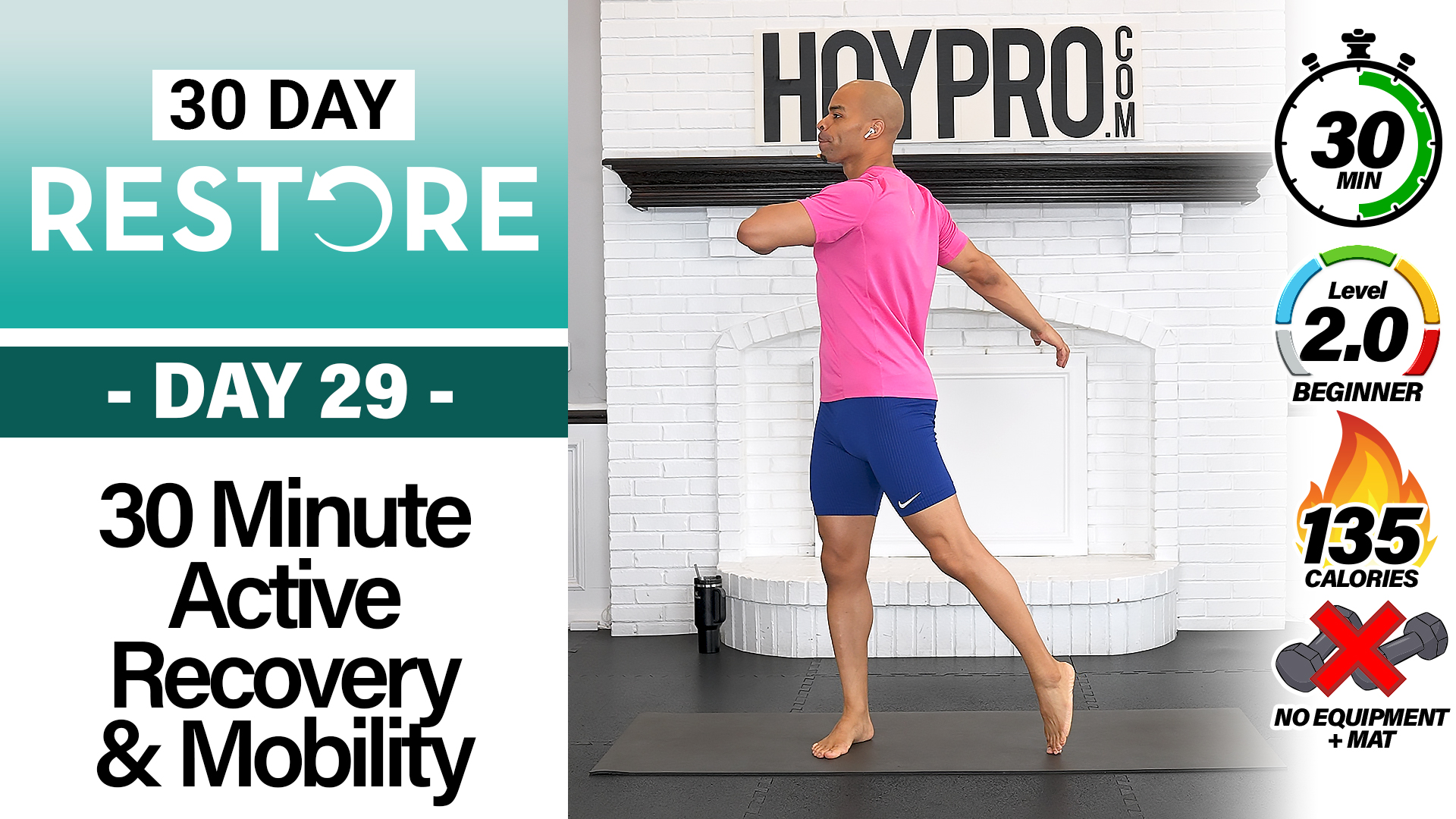 30 Minute Active Recovery & Mobility Workout - RESTORE #29