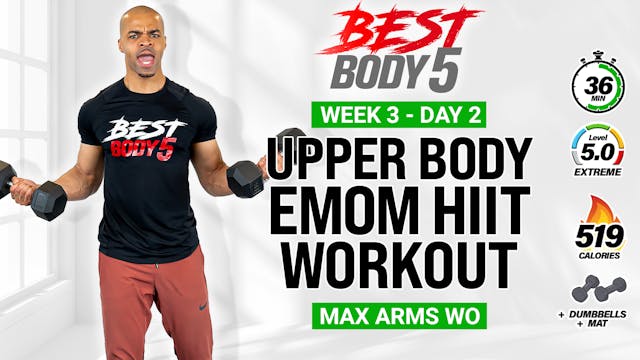 36 Minute Upper Body EMOM Strength Wo...