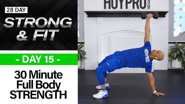 30 Minute Full Body KILLER STRENGTH Workout - STRONGAF #15