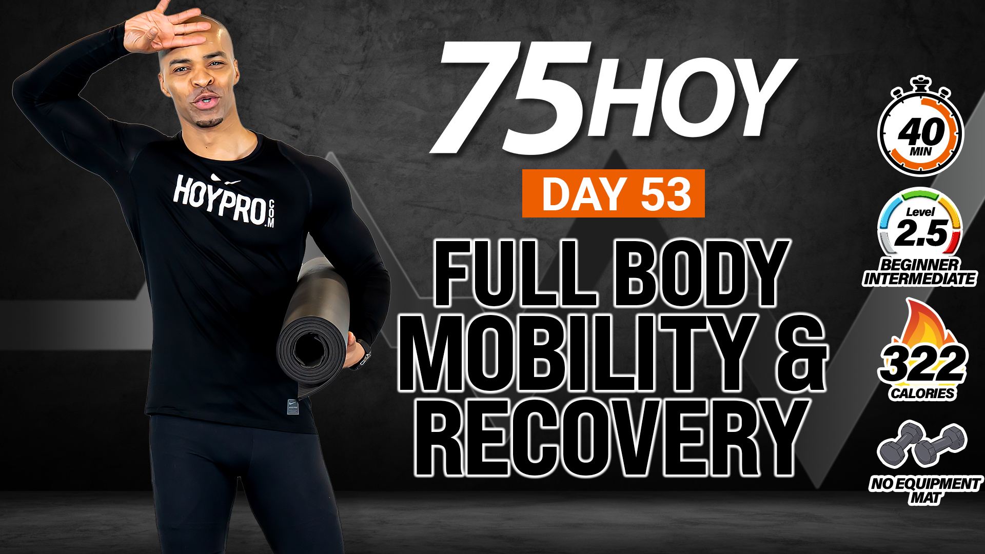 40 Minute Full Body Mobility & Active Recovery Workout - 75 HOY #53