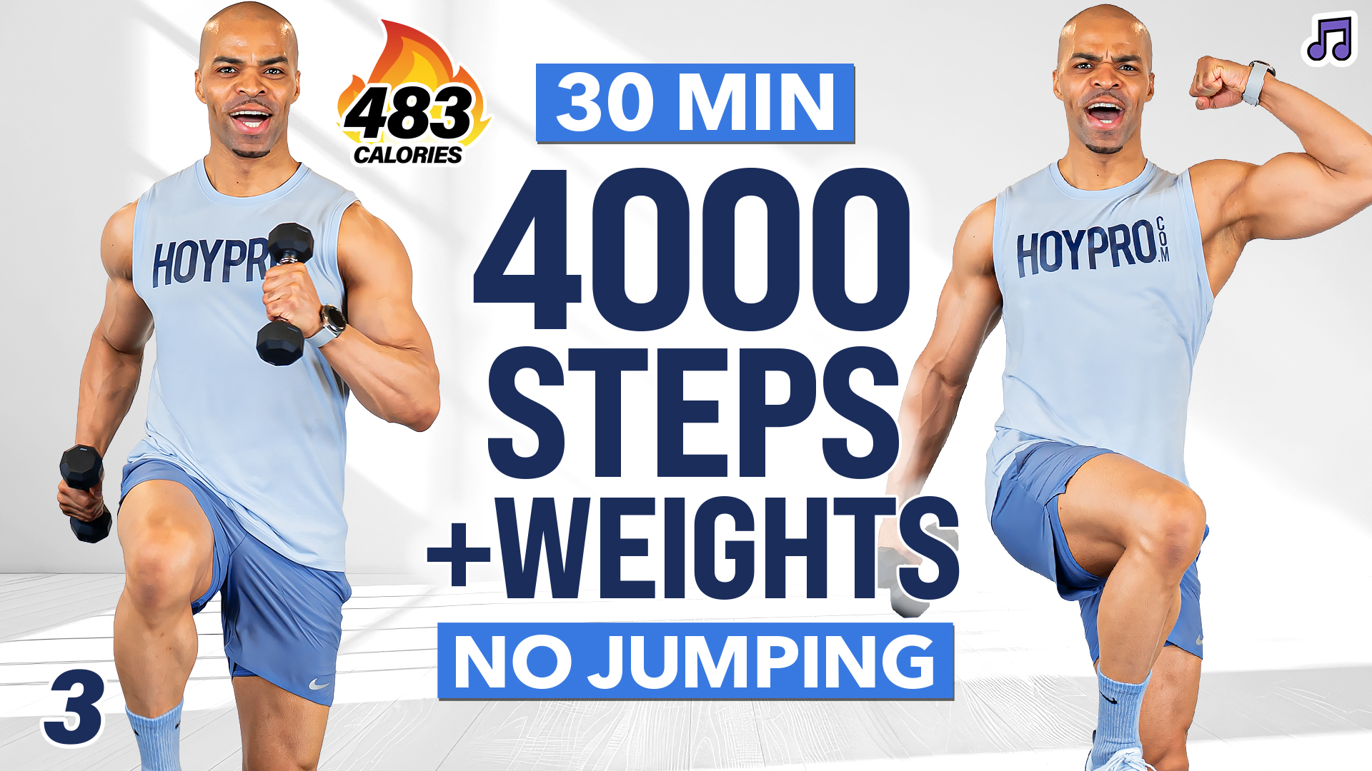 30 Minute Walking Workout with Weights (4000 Steps) - WALK #03