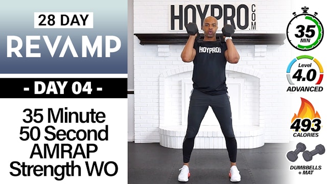 35 Minute 50 Second AMRAP Strength Workout - REVAMP #04