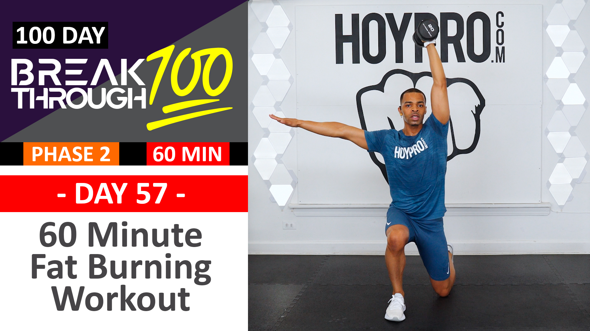 #57 - 60 Minute Full Body PUSH Fat Burning Workout - Breakthrough100