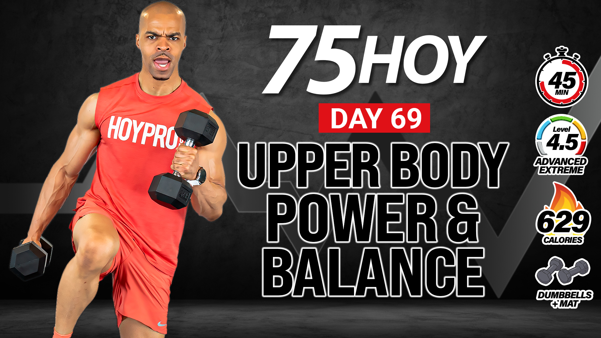45 Minute Upper Body Power, Balance & Strength - 75 HOY #69