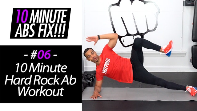 10 Minute Hard Rock Abs Workout - Abs Fix #006