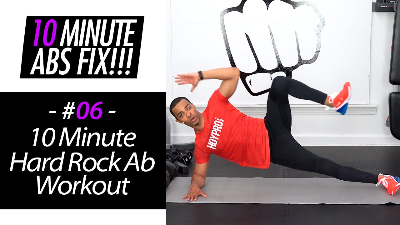 10 Minute Hard Rock Abs Workout Abs Fix 006 Millionaire Hoy Pro