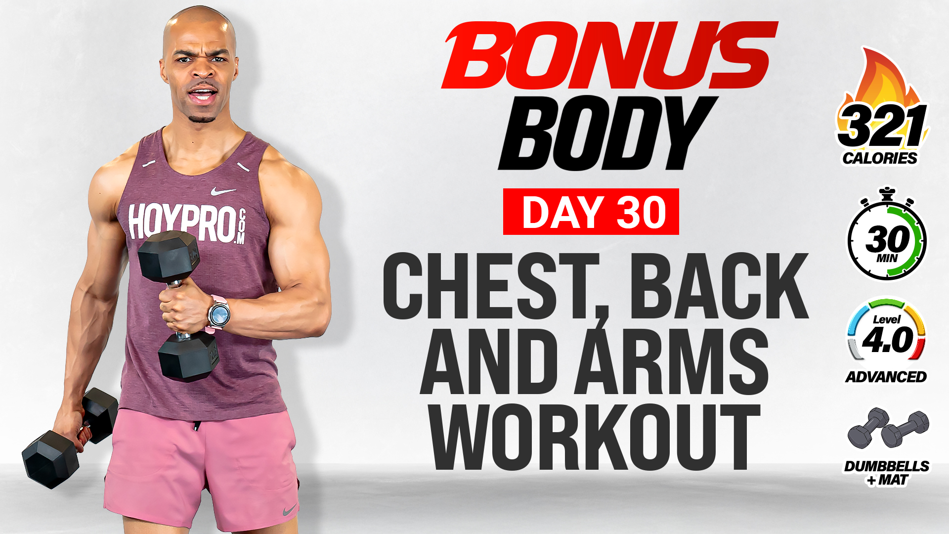 30 Minute Chest, Back & Arms Upper Body Workout - BUSY BODY #30