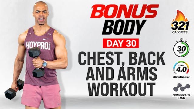 30 Minute Chest, Back & Arms Upper Bo...