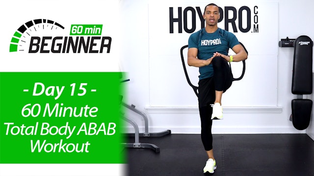 60 Minute Total Body ABAB Workout + Abs Workout - Beginners 60 #15