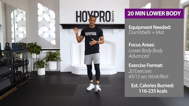 113 - 20 Minute Advanced Lower Body W...