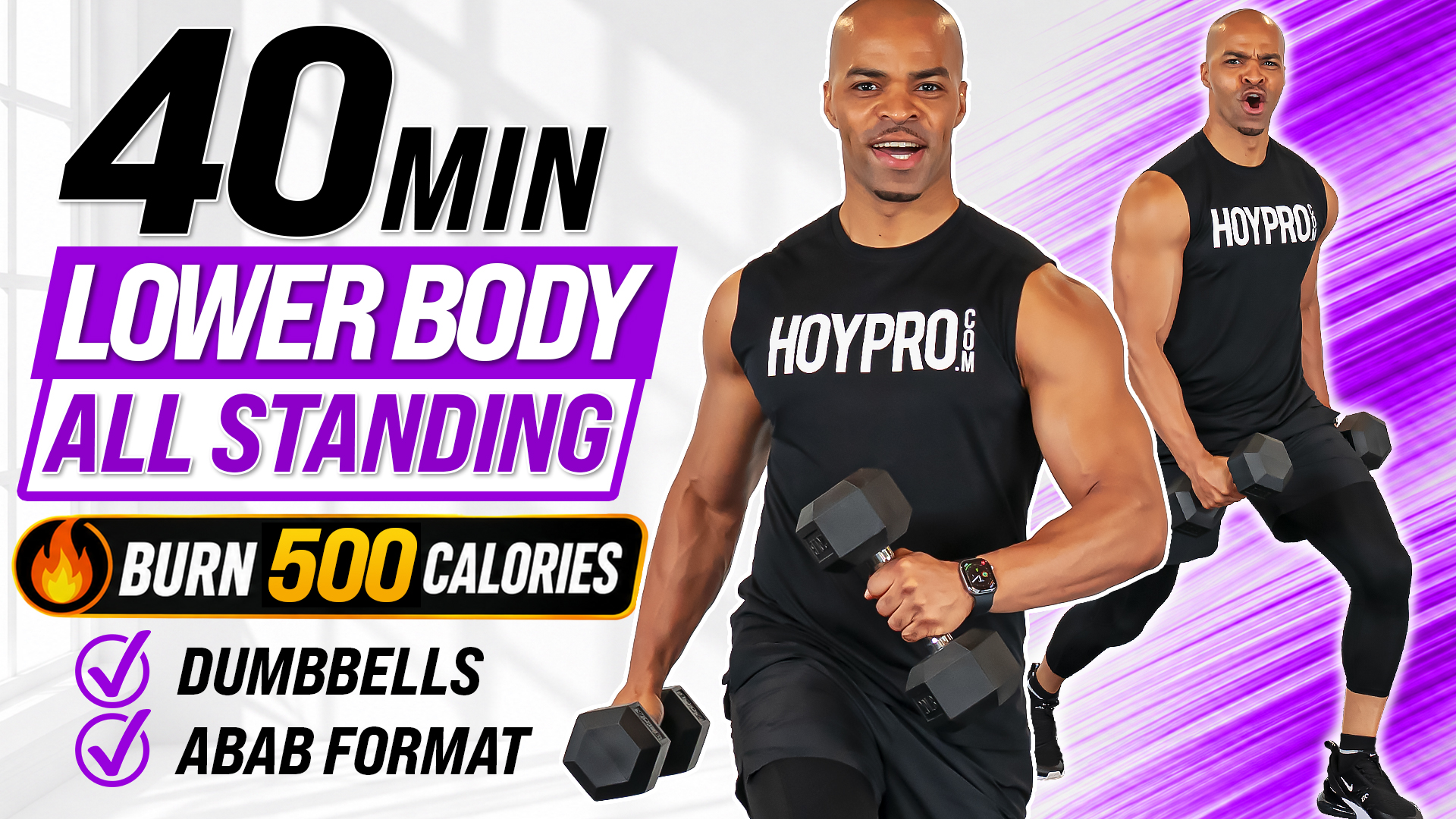 40 Minute Standing Lower Body Strength | ABAB Format
