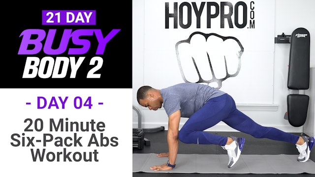 20 Minute Six-Pack Abs Workout - Busy Body 2 #04