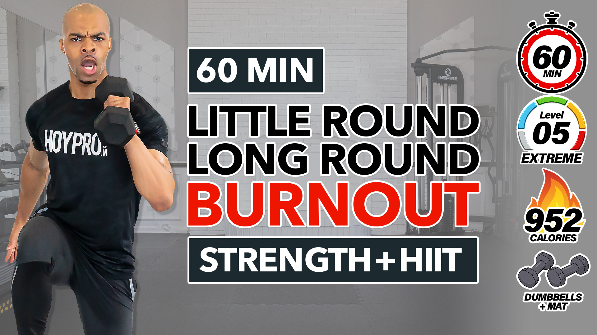 60 Minute Little Round Long Round Hybrid Burnout Workout