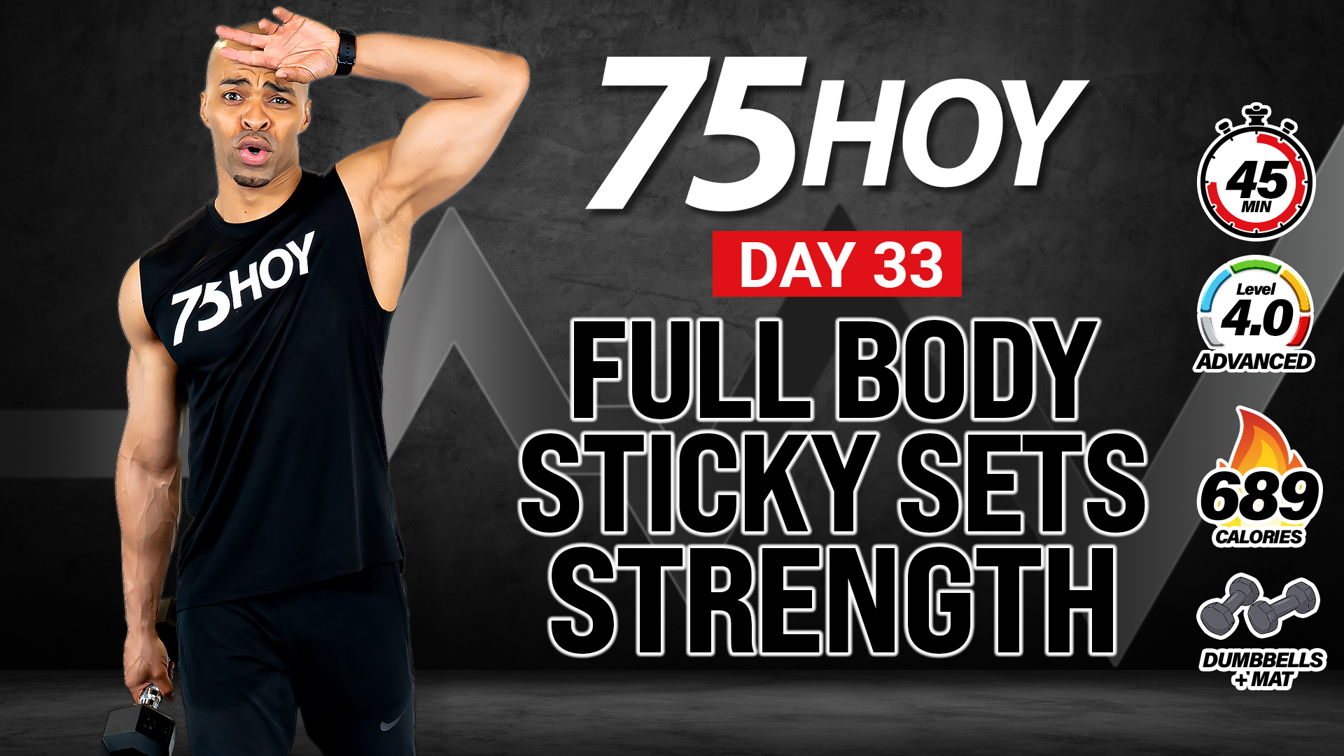 45 Minute Sticky Sets Compound Strength Workout - 75 HOY #33